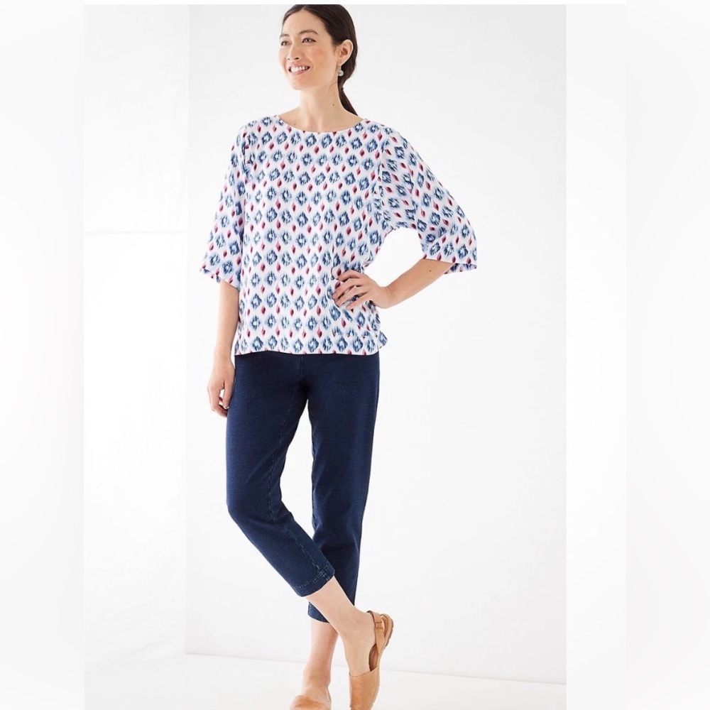Pure J Jill Ikat relaxed fit Top Sz XL